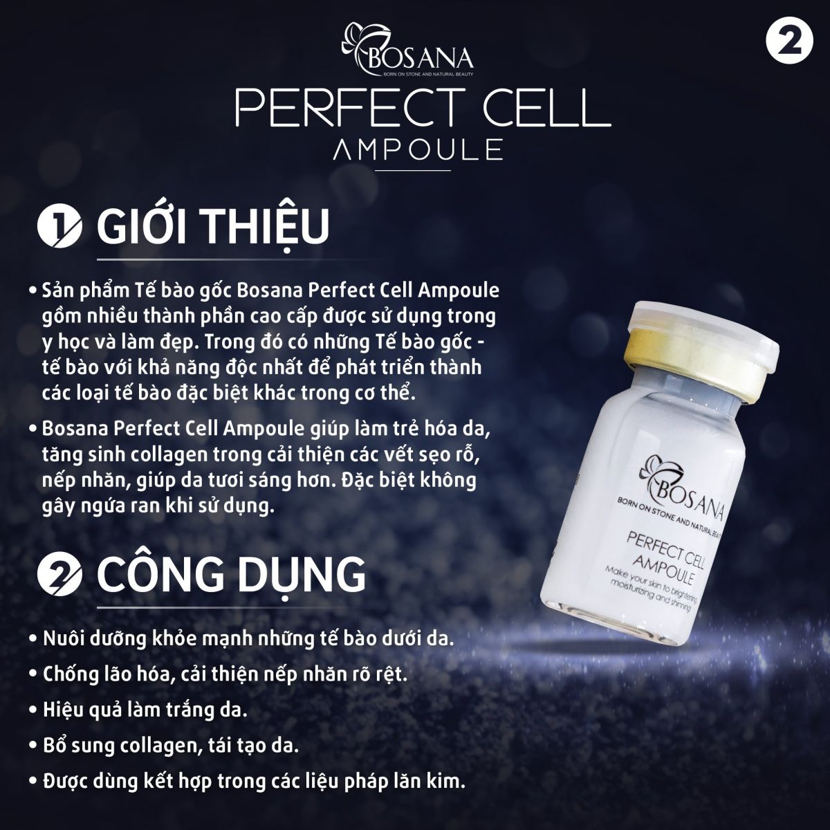 Tế bào gốc Perfect Cell Amploule Bosana